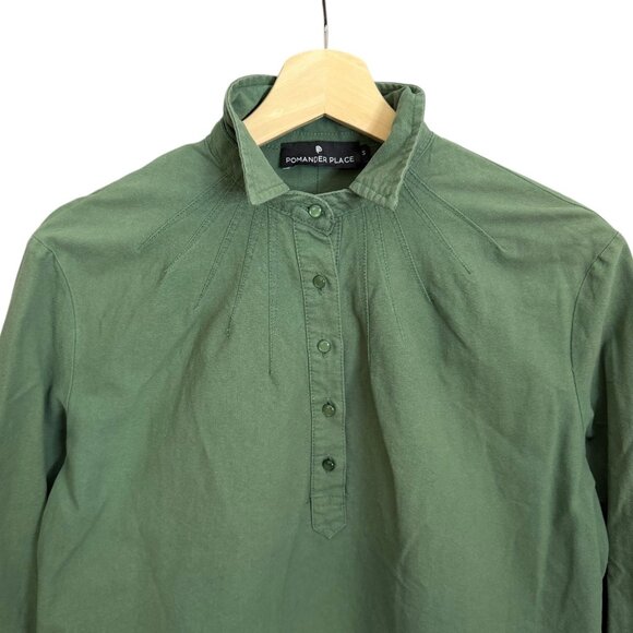 Pomander Place Polly Dress Green Small Preppy Smart Tunic - Picture 3 of 8